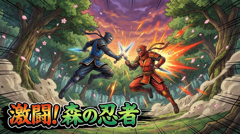 暗网原创动作视频 - 忍者森林激战